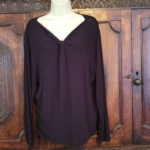 CJBANKS  Black knit V neck